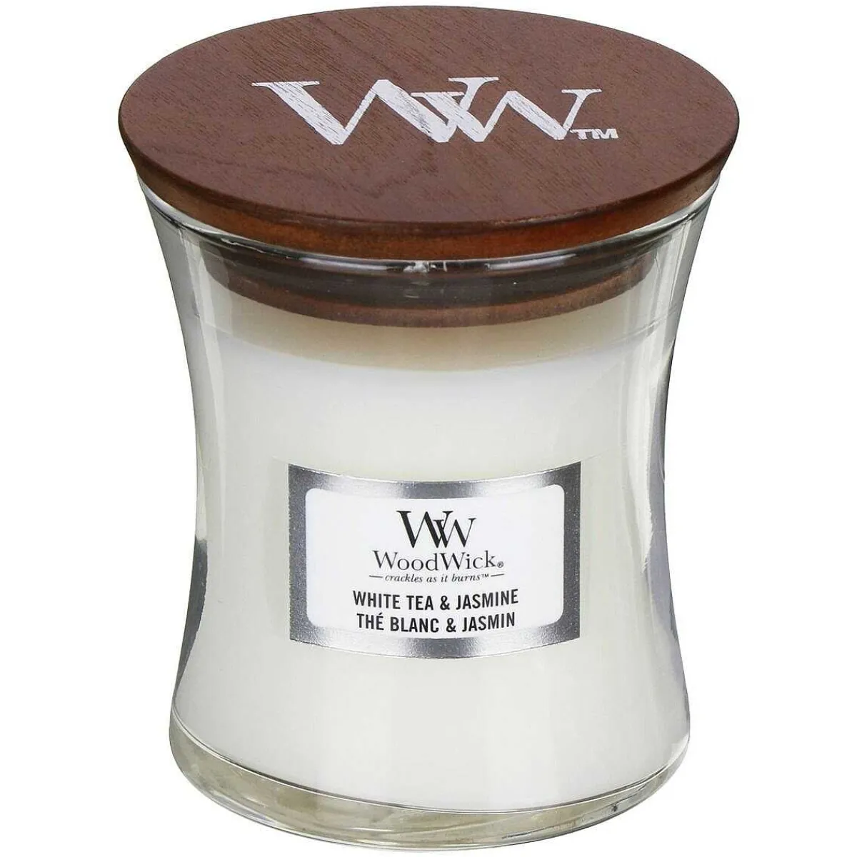 White Tea & Jasmine Mini Hourglass Candle>WoodWick Outlet