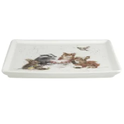 7 Inch Square Plate - Woodland Party>Wrendale Shop