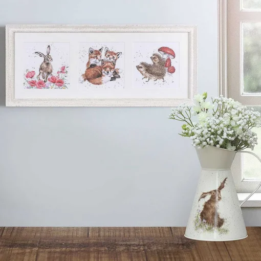 A Meadow Trio Triple Print With Cream Frame>Wrendale Online
