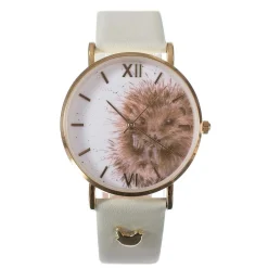 'Awakening' Hedgehog Leather Watch>Wrendale Online