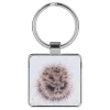 'Awakening' Hedgehog Metal Keyring>Wrendale Clearance