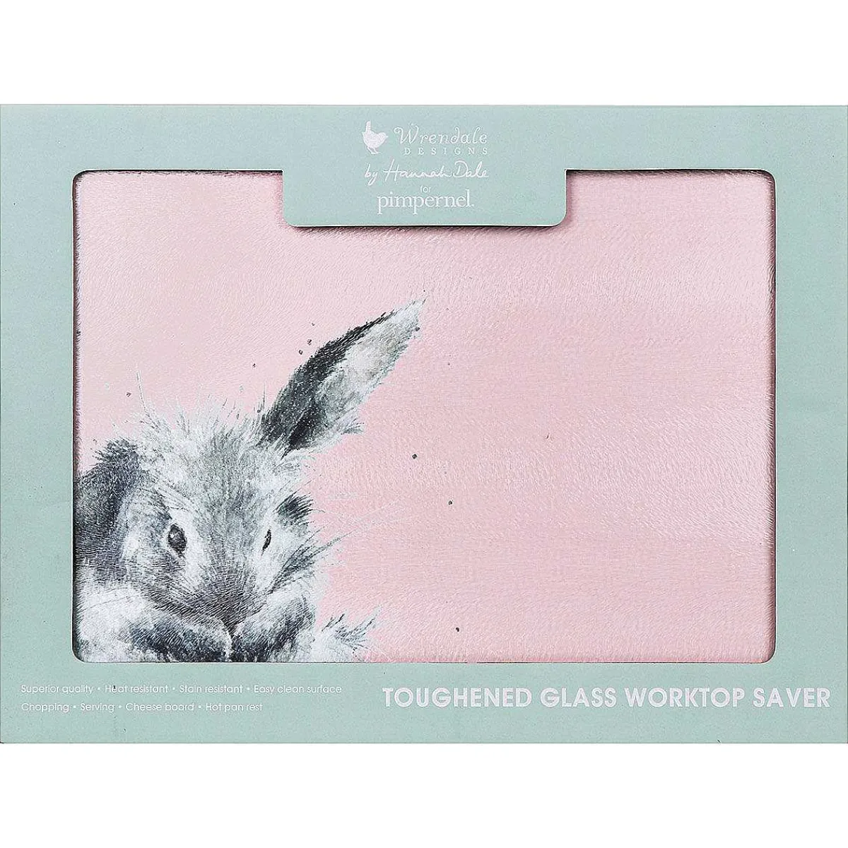 'Bathtime' Bunny Glass Worktop Saver>Wrendale Store