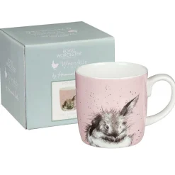 Bathtime Rabbit Boxed Large Fine Bone China Mug>Wrendale Clearance