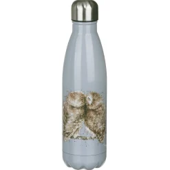 'Birds Of A Feather' Owl 500Ml Water Bottle>Wrendale Flash Sale