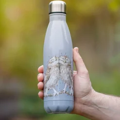 'Birds Of A Feather' Owl 500Ml Water Bottle><noscript><img width=