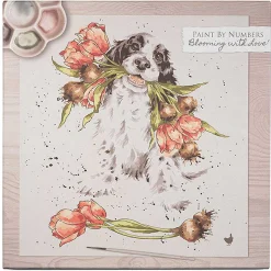 Blooming With Love Dog Paint By Numbers><noscript><img width=
