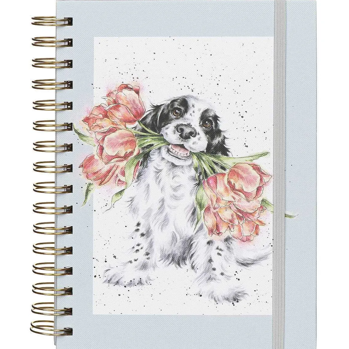 'Blooming With Love' Dog A5 Notebook>Wrendale Cheap