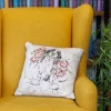 'Blooming With Love' Dog Square Cushion>Wrendale Outlet