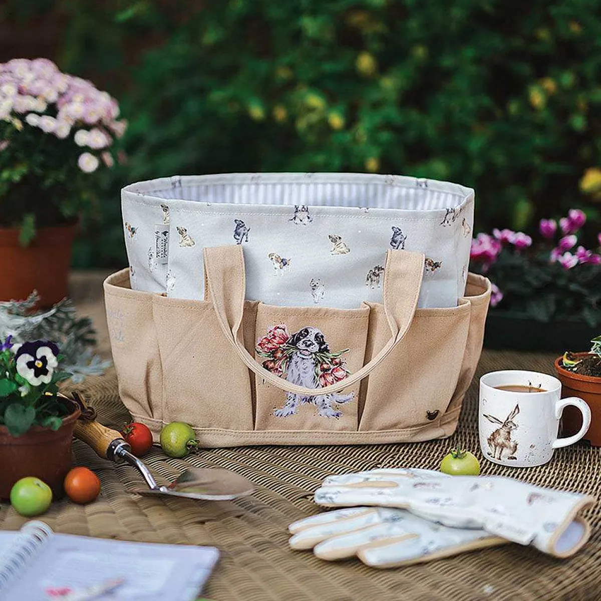 'Blooming With Love' Dog Garden Tool Bag>Wrendale Cheap