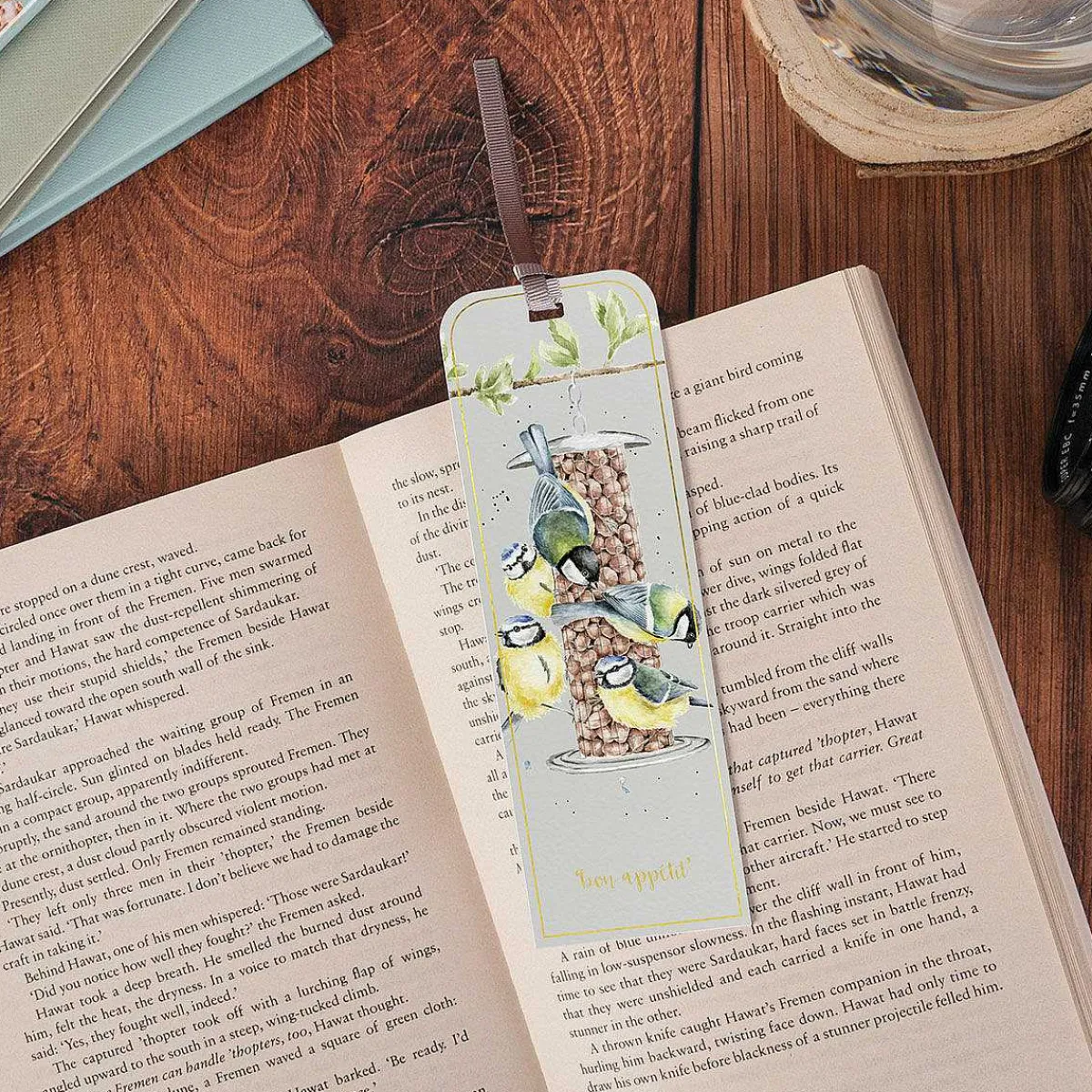 'Bon Appetit' Blue Tit Bookmark>Wrendale Best Sale
