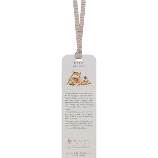 'Born To Be Wild' Fox Bookmark>Wrendale Discount