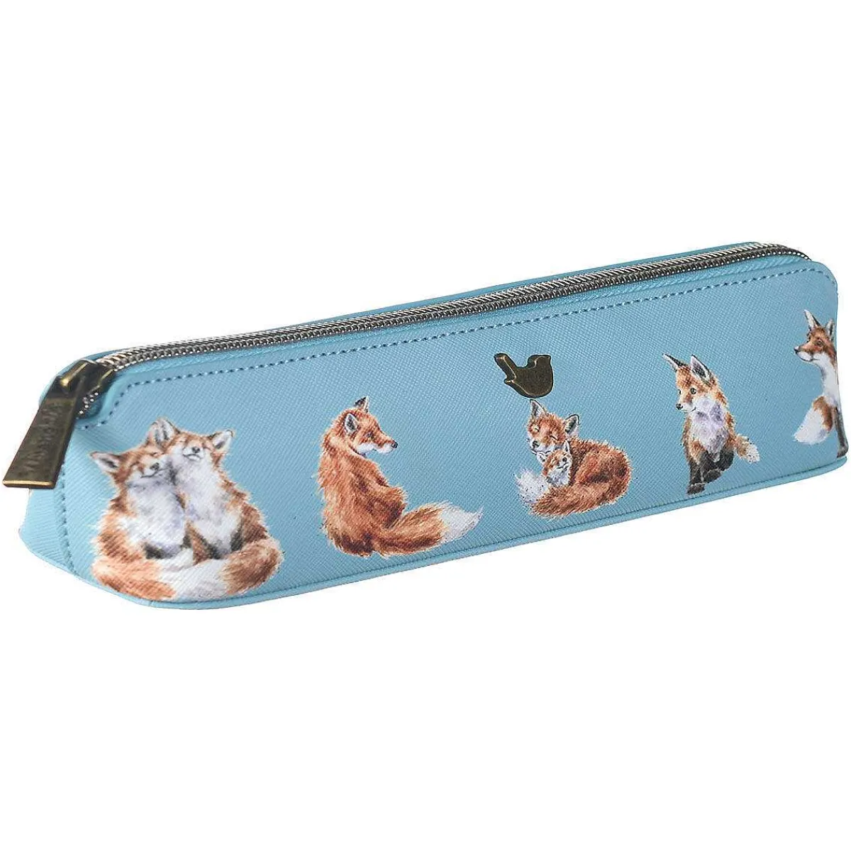 'Born To Be Wild' Fox Pencil Case/Brush Bag>Wrendale Online