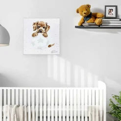 'Bounces Of Fun' Spaniel Small Canvas>Wrendale Discount