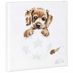 'Bounces Of Fun' Spaniel Small Canvas><noscript><img width=