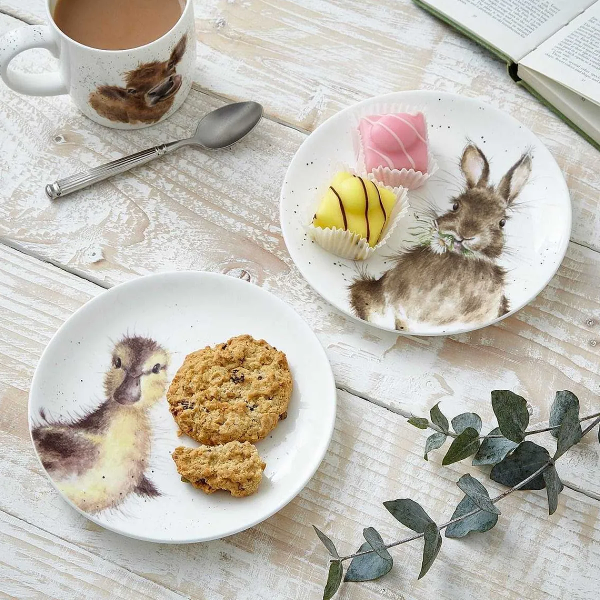 Bunny & Duckling Set Of 2 Coupe Plates>Wrendale Best