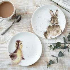 Bunny & Duckling Set Of 2 Coupe Plates><noscript><img width=
