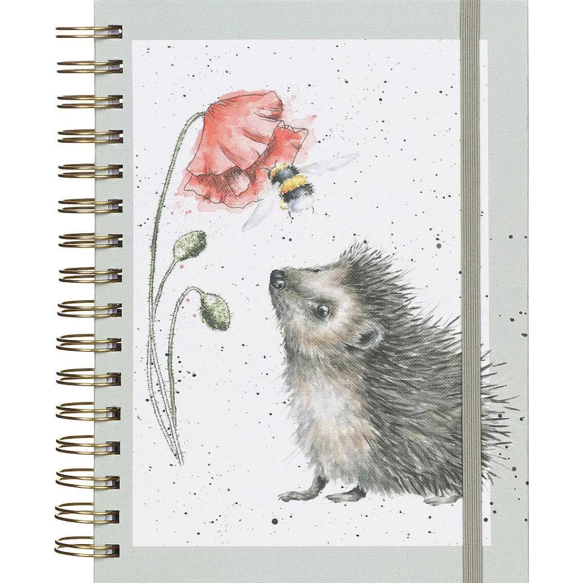 'Busy As A Bee' Hedgehog A5 Notebook>Wrendale Shop