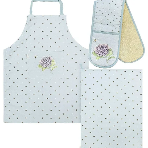 Busy Bee Double Oven Glove, Tea Towel And Apron Set>Wrendale Flash Sale