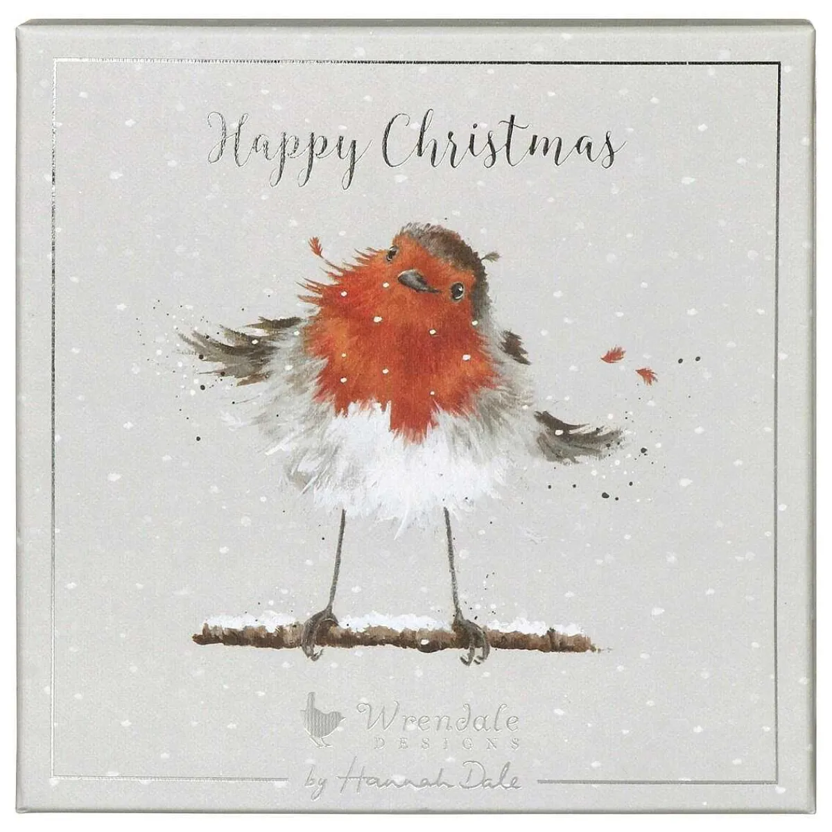 'Christmas Robin' Set Of 8 Luxury Boxed Christmas Cards>Wrendale Flash Sale