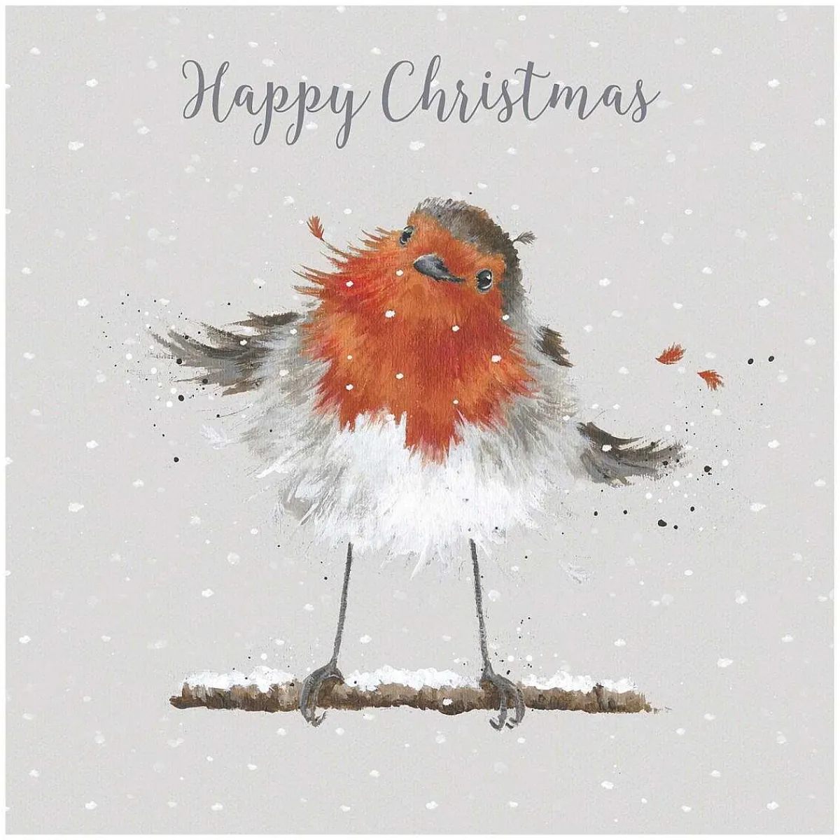 'Christmas Robin' Set Of 8 Luxury Boxed Christmas Cards>Wrendale Flash Sale