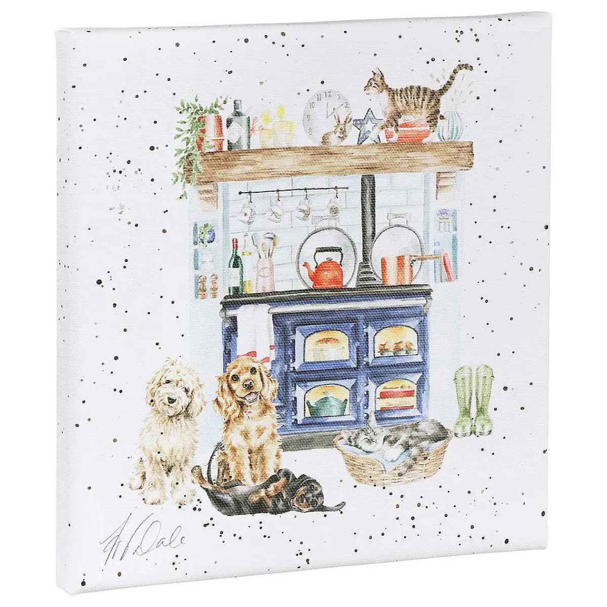 'Country Kitchen' Small Canvas>Wrendale Fashion