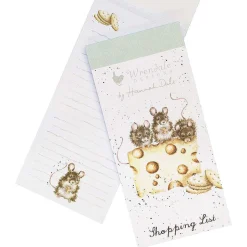 'Crackers About Cheese' Magnetic Shopping Pad>Wrendale New