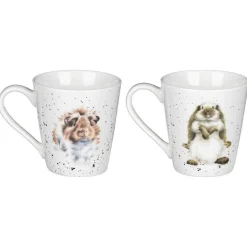 'Diet Starts Tomorrow' Hamster 3 Piece Mugs & Tray Set>Wrendale Store