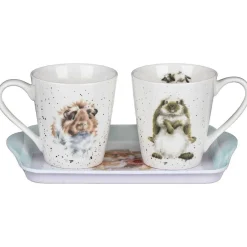 'Diet Starts Tomorrow' Hamster 3 Piece Mugs & Tray Set><noscript><img width=
