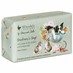 Dry Amber & Honeysuckle 190G Gardener's Soap Bar>Wrendale Hot