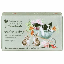 Dry Amber & Honeysuckle 190G Gardener's Soap Bar>Wrendale Hot