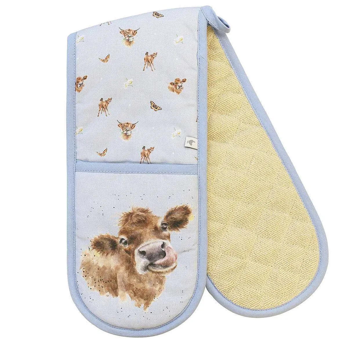 Farmyard Friends Cow Double Oven Glove>Wrendale Best