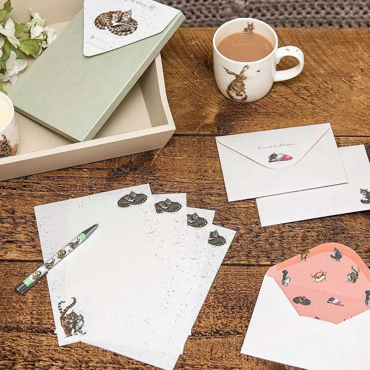 'Feline Good' Cat Letter Writing Set>Wrendale Cheap