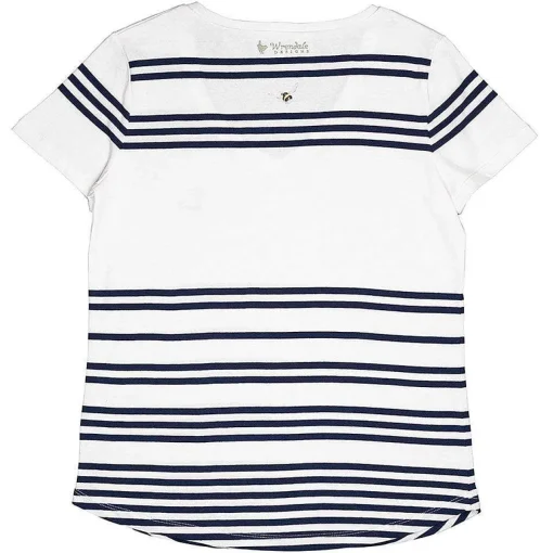 'Flight Of The Bumblebee' Bee Striped Cotton T-Shirt>Wrendale Flash Sale