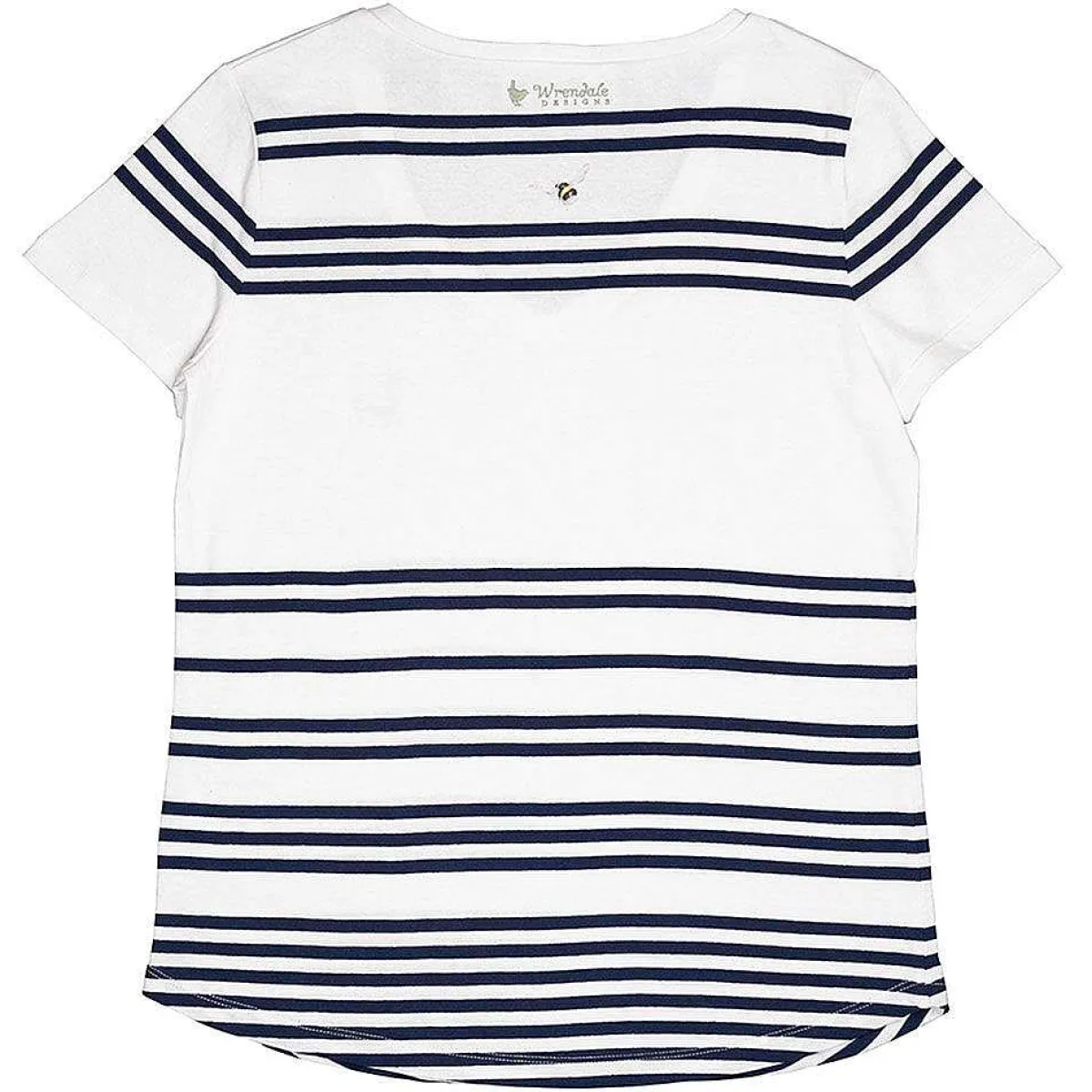 'Flight Of The Bumblebee' Bee Striped Cotton T-Shirt>Wrendale Flash Sale
