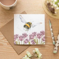 'Flight Of The Bumblebee' Bee Greetings Card>Wrendale Best Sale