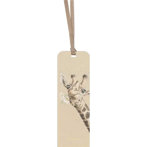 'Flowers' Giraffe Bookmark>Wrendale Outlet