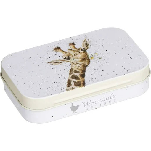 'Flowers' Giraffe Keepsake Tin>Wrendale Best Sale