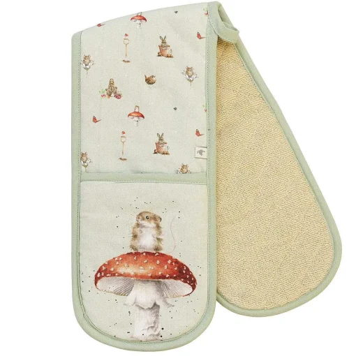 Garden Friends Mouse Double Oven Glove>Wrendale Cheap