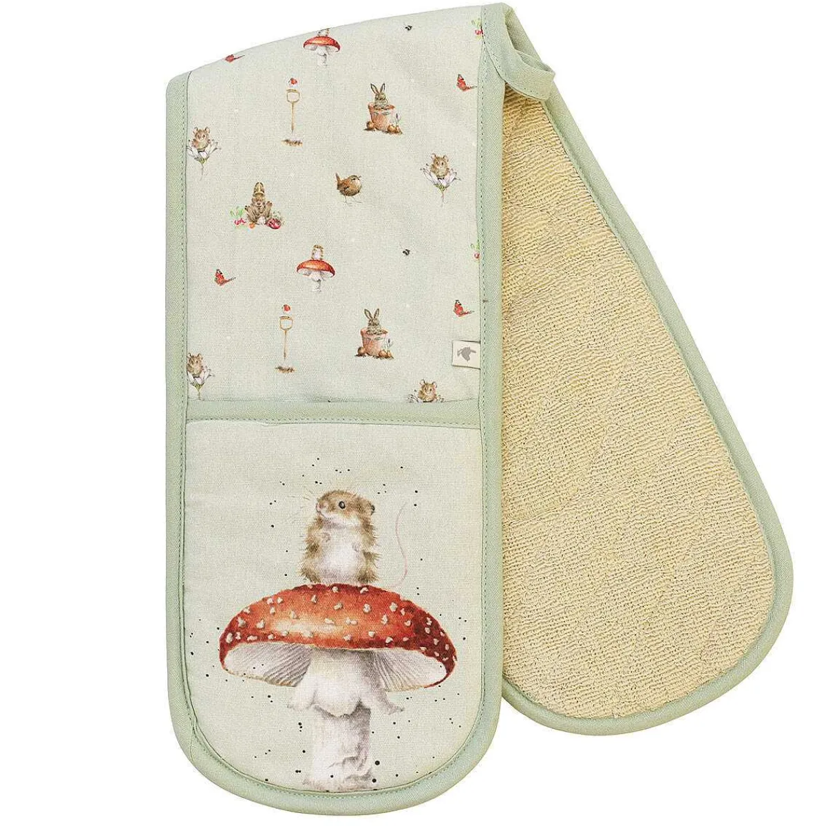 Garden Friends Mouse Double Oven Glove>Wrendale Cheap