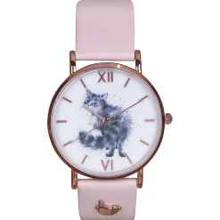 'Glamour Puss' Cat Leather Watch>Wrendale Best Sale