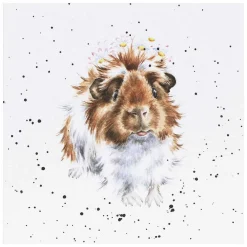 'Grinny Pig' Guinea Pig Greetings Card>Wrendale Flash Sale