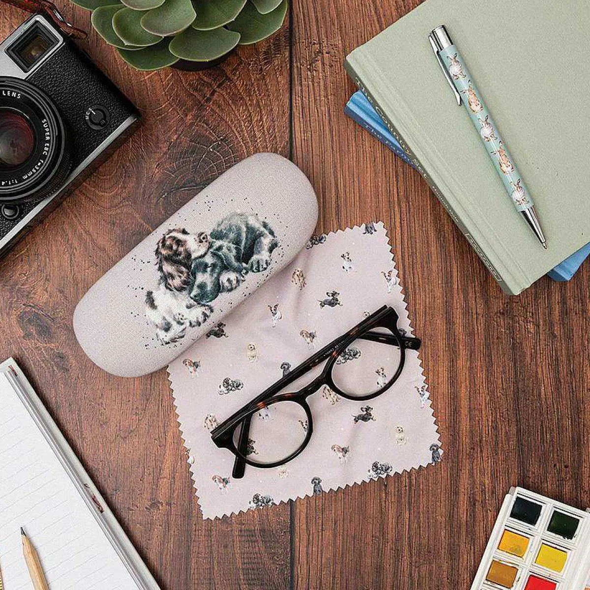 'Growing Old Together' Dog Glasses Case>Wrendale Best