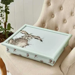 'Hare-Brained' Hare Lap Tray><noscript><img width=