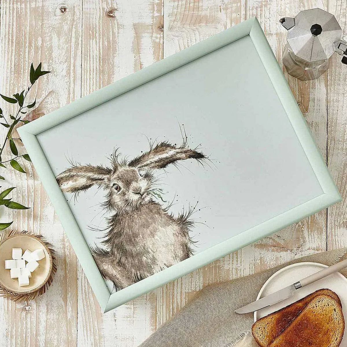 'Hare-Brained' Hare Lap Tray>Wrendale Best Sale