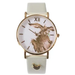 'Hare-Brained' Hare Leather Watch>Wrendale Cheap