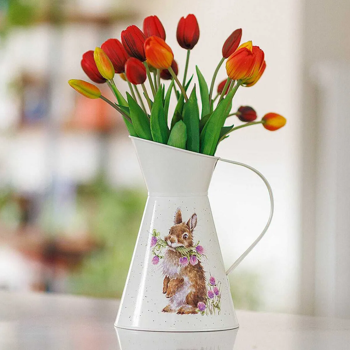 Head Clover Heels Rabbit Flower Jug>Wrendale Hot