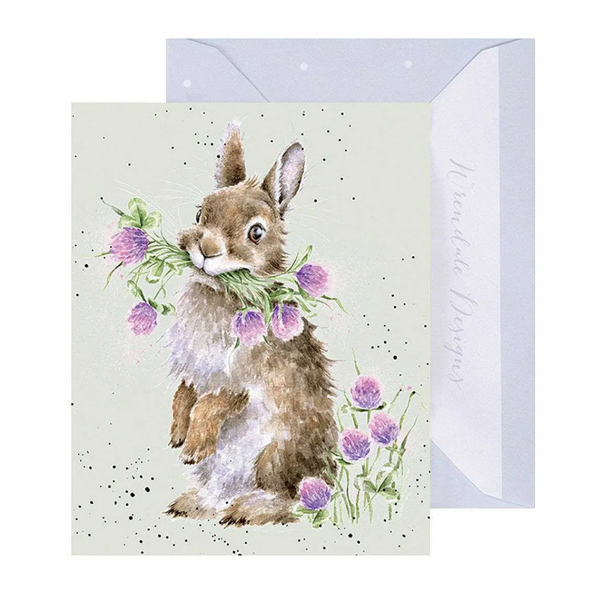 'Head Clover Heels' Rabbit 9Cm Mini Card>Wrendale Clearance