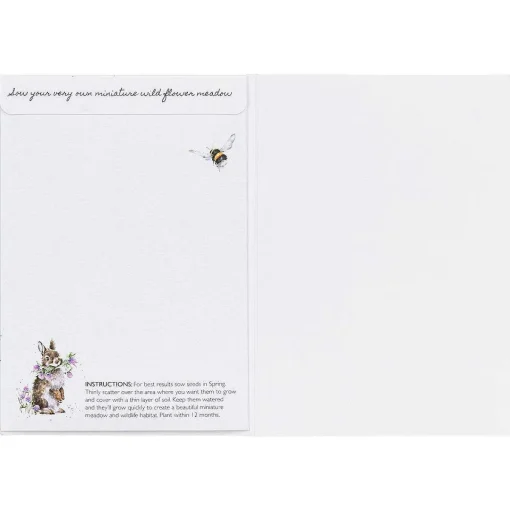 'Head Clover Heels' Rabbit Seed Card>Wrendale Outlet