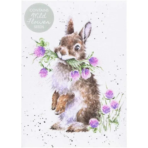 'Head Clover Heels' Rabbit Seed Card>Wrendale Outlet