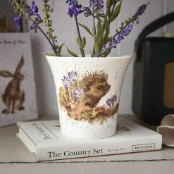 Hedgehog Flower And Herb Pot>Wrendale Discount